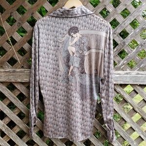 Vintage nik nik made in Italy disco shirt